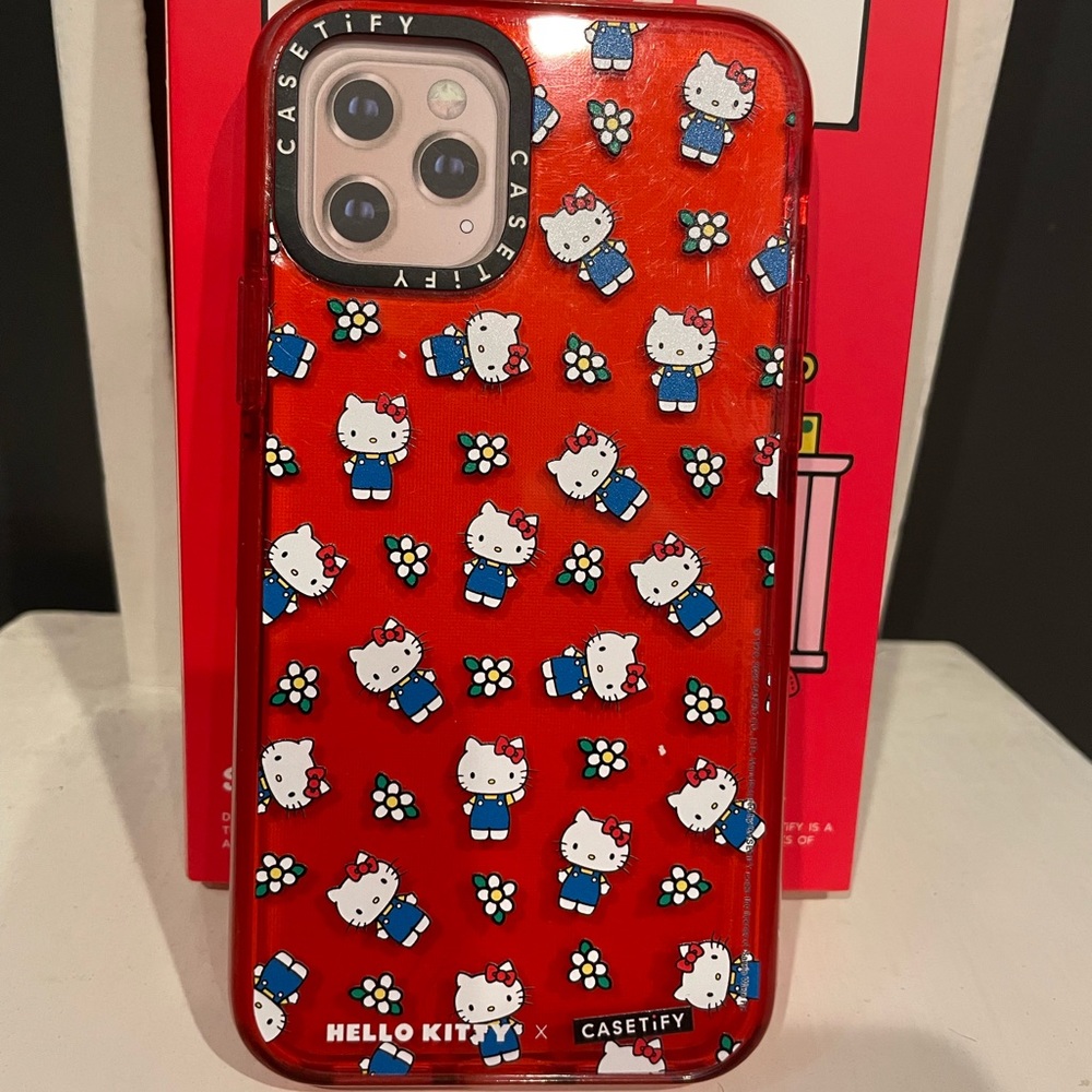 Hello Kitty x Casetify. iPhone 11 Pro. Red